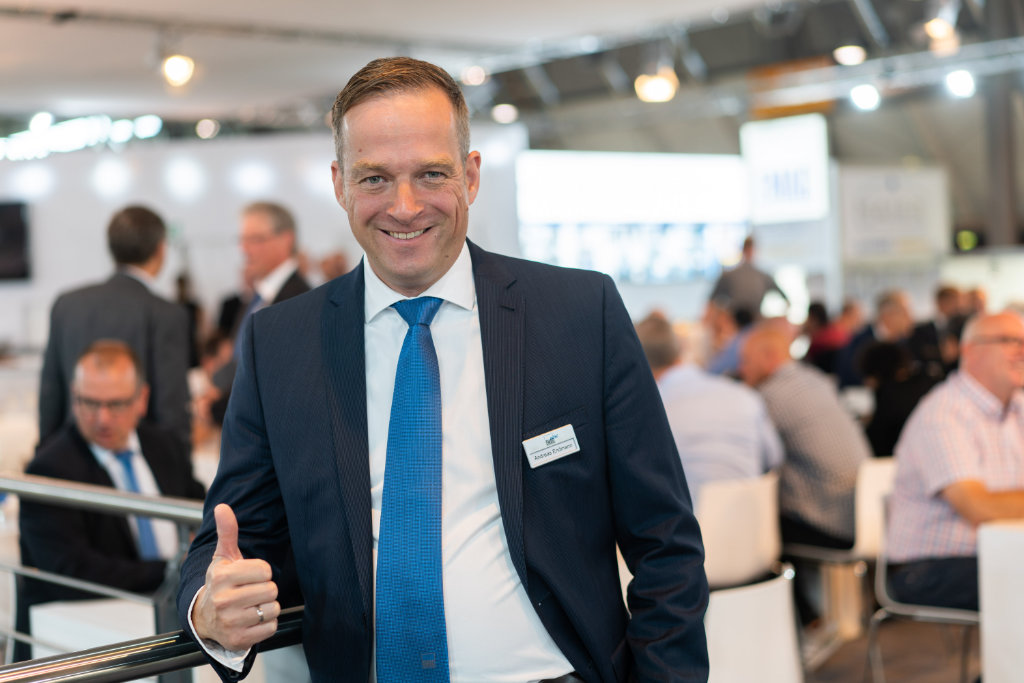 Andreas Endmann, Vertriebsleiter Härtesysteme EMAG eldec inductionshärten der stand derEMAGGGruppe
